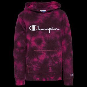 Champion Boy Galaxy Tie-Die Hoodie Boys Grade School CLB316 Fuchsia NEW w TAGS